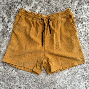 Corduroy Shorts - Gold